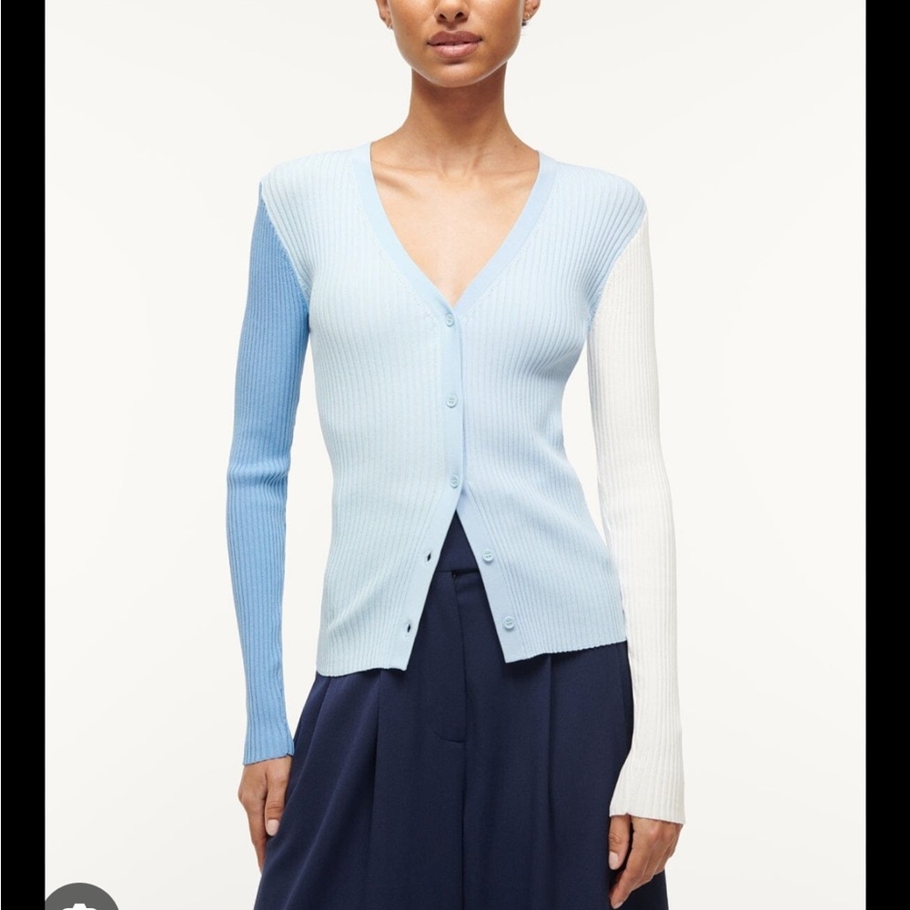 STAUD Cargo Colorblock Cardigan